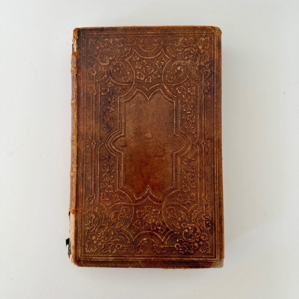 1860‎ New Testament Bible American Bible Society, Antique Religious HC Book